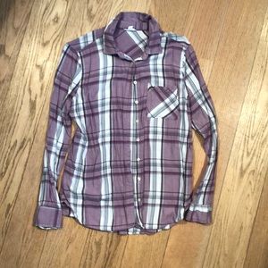 Purple Flannel Cotton Shirt